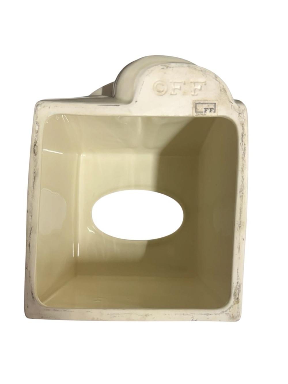 Vtg Fitz & Floyd Ceramic Sneezing Man Tissue Holder - Picture 7 of 7